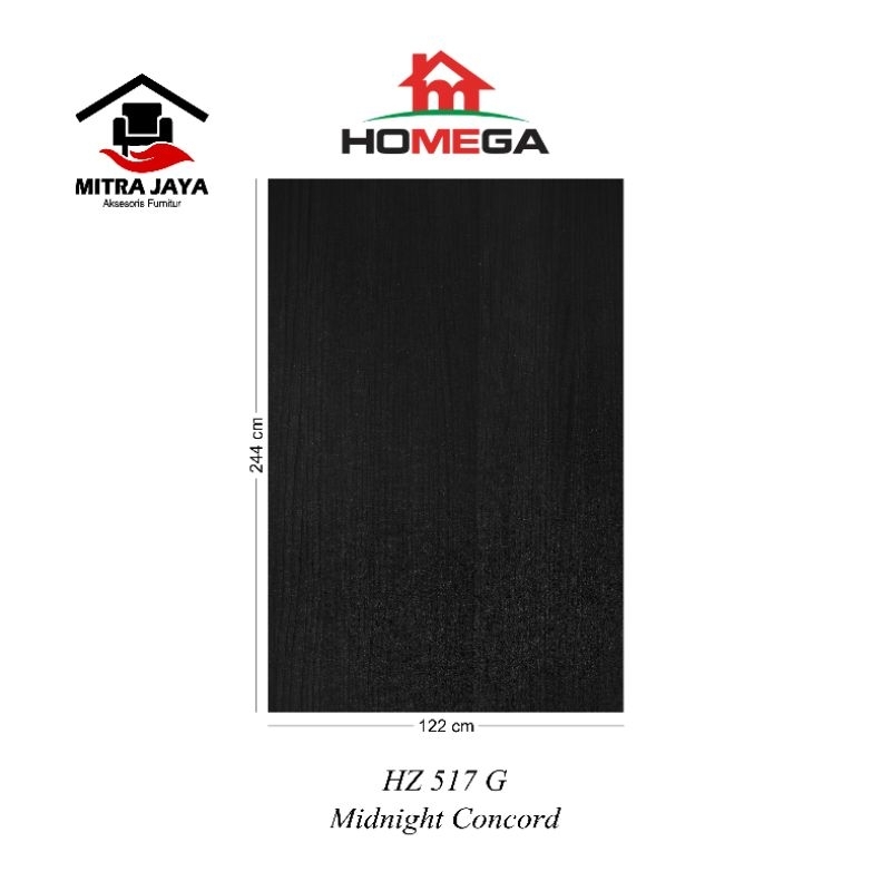 HPL Homega HZ 517 G Homega HPL Midnight Concord HZ517G HOMEGA Hpl Pelapis Kayu Tipe Hz517g Midnight