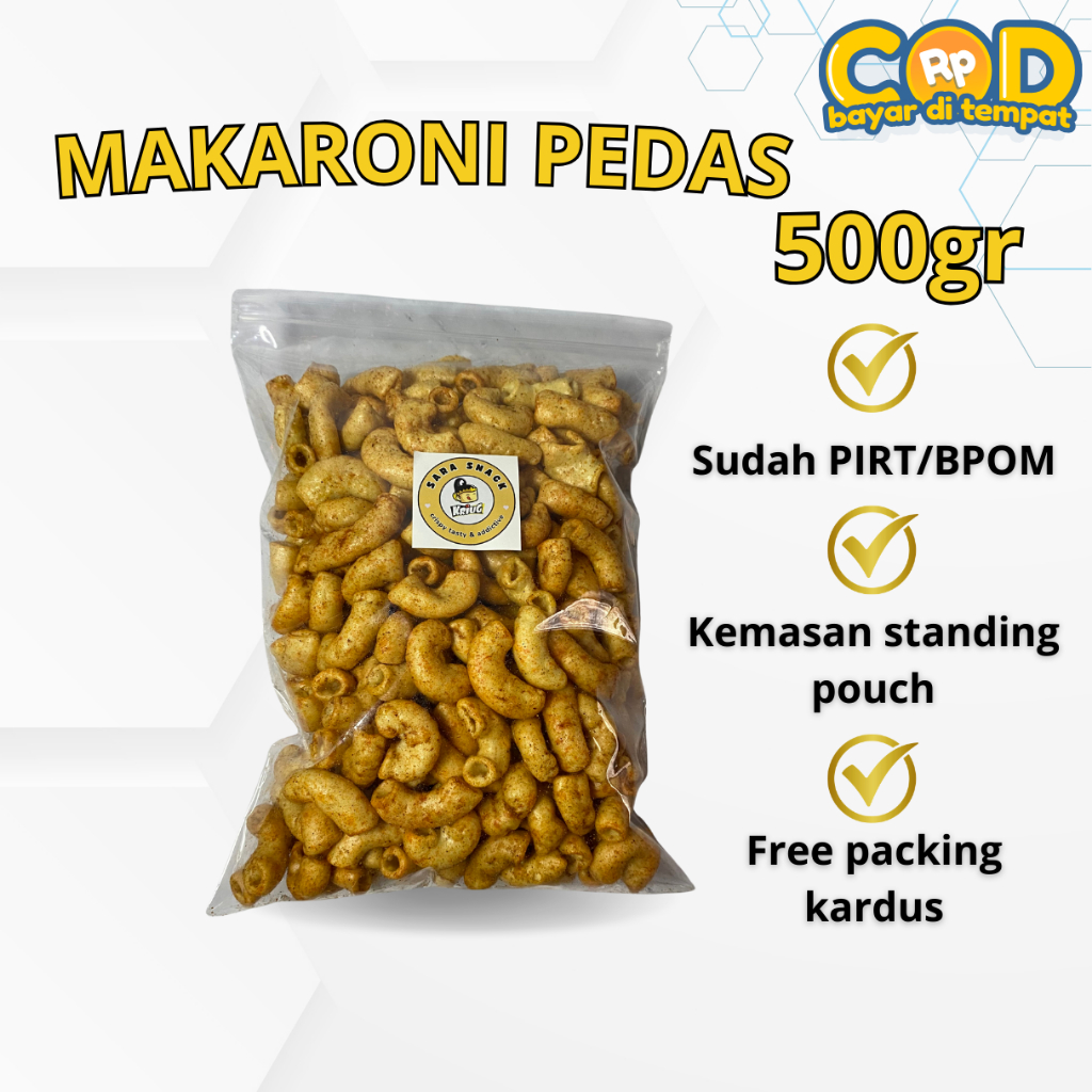 

Makaroni Pedas 500gr | Makaroni Mekar 250gr | Aneka Snack Murah Grosir