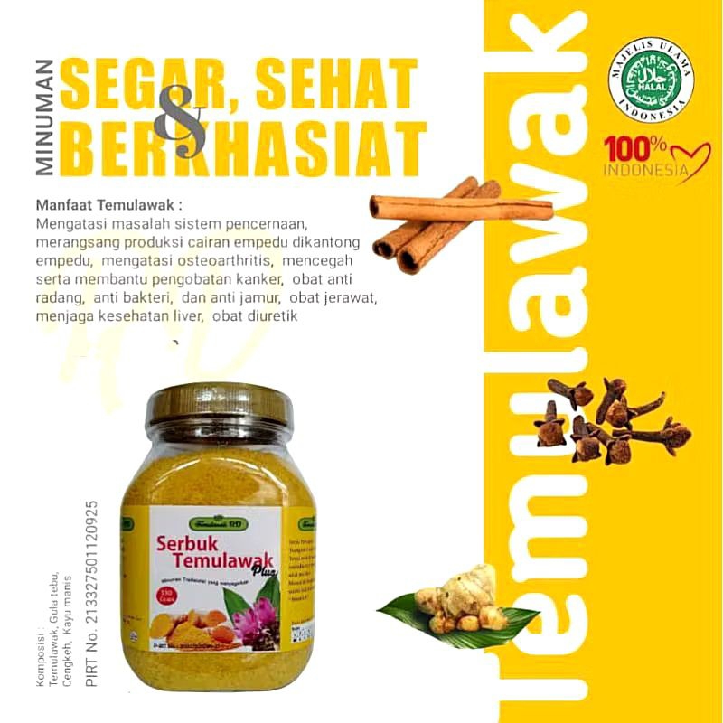 

Serbuk Temulawak RD 330 gram | Minuman Bubuk Temulawak RD