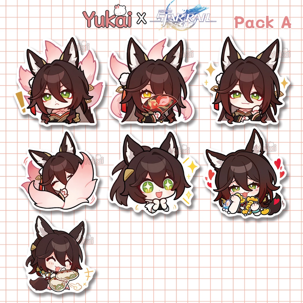 

Stiker Pack Tingyun Honkai Star Rail (HSR) Premium, Sticker Anime Waterproof