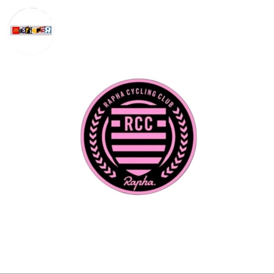 

sticker RCC Rapha Cycling Club logo rounded stiker cyclist