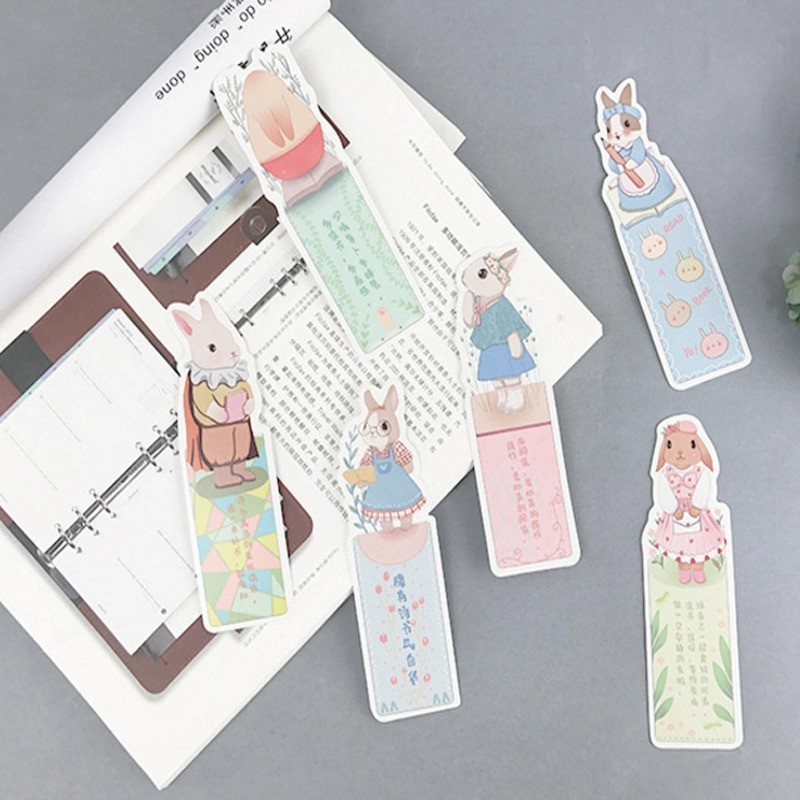 

Bunny Bookmark Pembatas Buku Motif Kelinci Imut Lucu