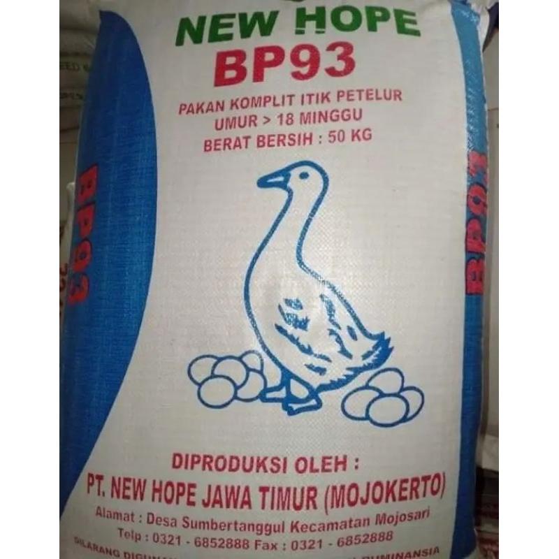 Pakan Ayam Petelur / Itik Petelur New Hope BP 93