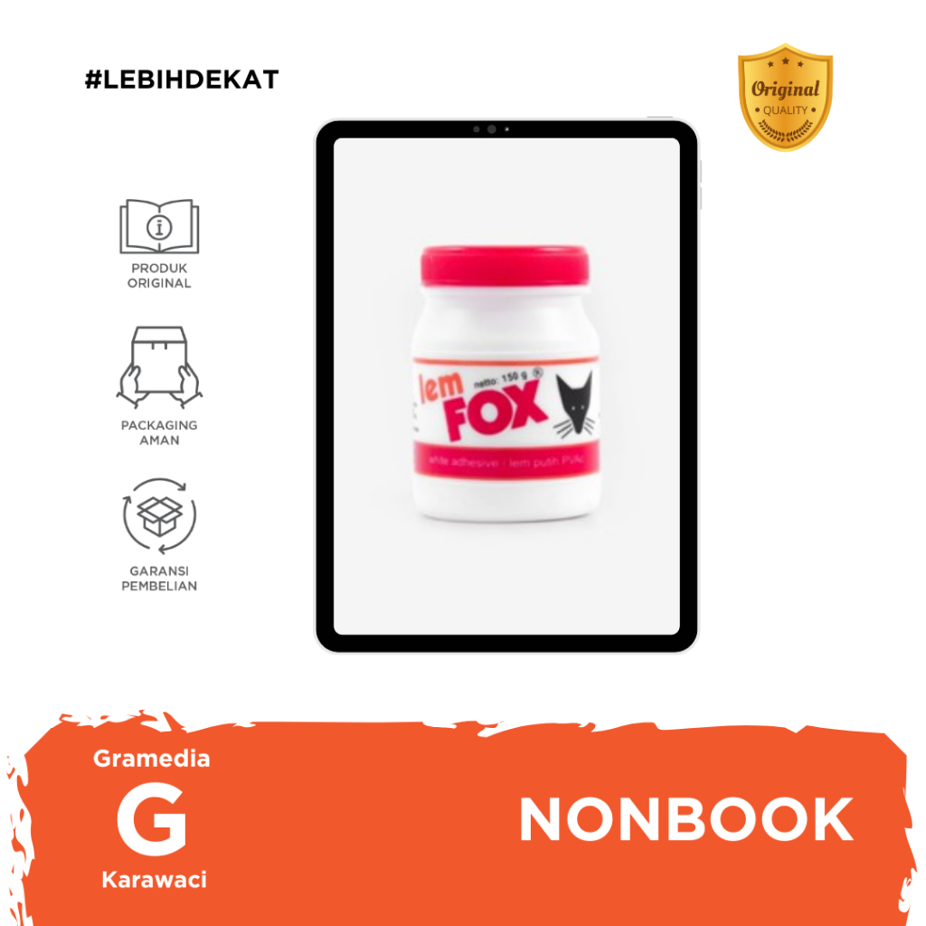 

Gramedia Karawaci - Lem Fox - Lem Pvac Botol 150 Gram