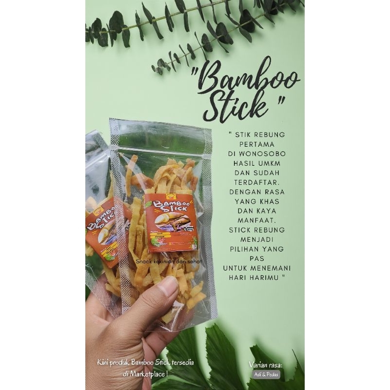 

Bamboo Stick - Keripik rebung atau stik rebung 25gram