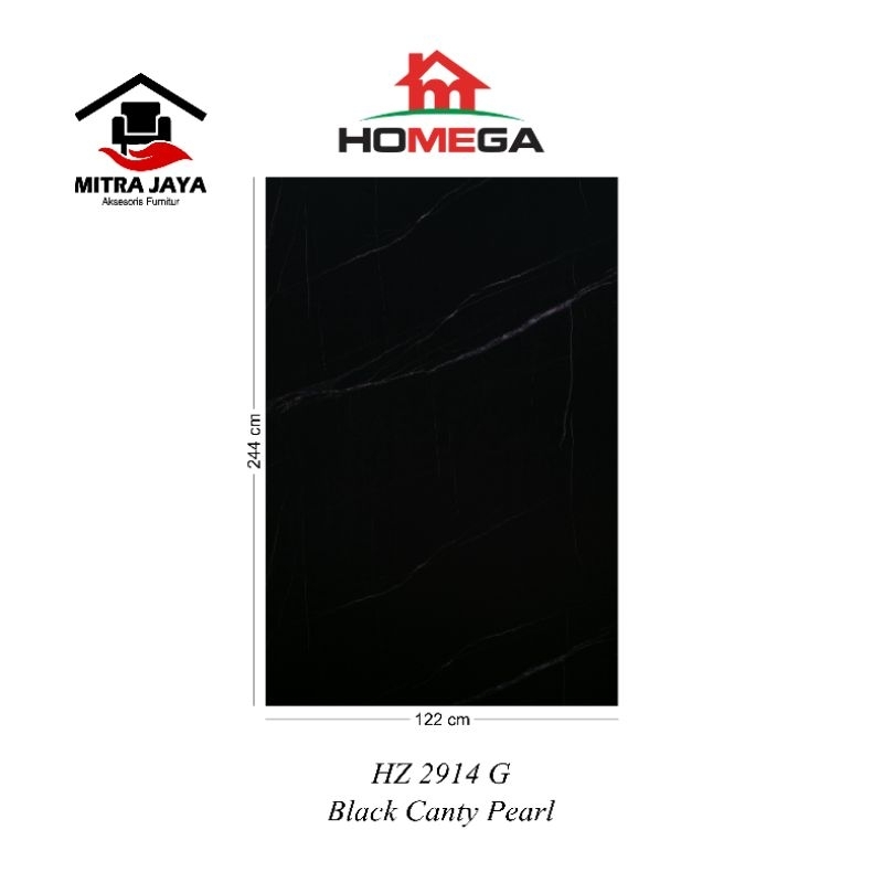 HPL Homega HZ 2914 G Homega HPL Black Canty Pearl HZ2914G HOMEGA Hpl Pelapis Kayu Tipe Hz2914g