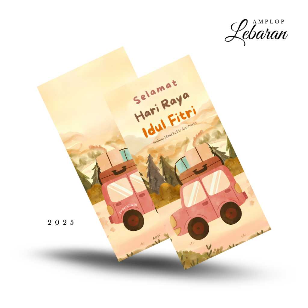 

Amplop Lebaran Panjang Premium isi 50 Angpau Desain Tema Mudik Aesthetic Idul Fitri 2025