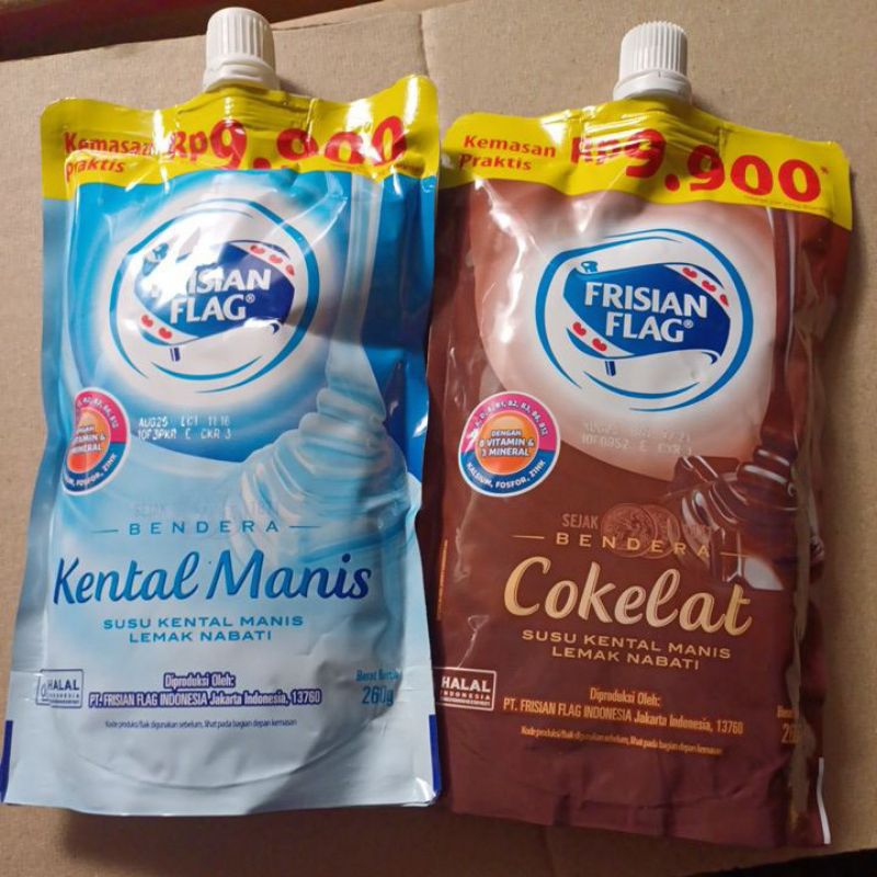 

[POUCH] BENDERA Susu Kental Manis Frisian Flag 260 Gr 9900