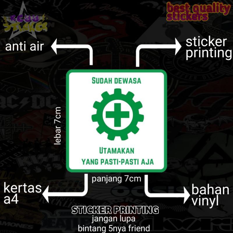 

STICKER PRINTING ANTI AIR UTAMAKAN YANG PASTI PASTI AJAH