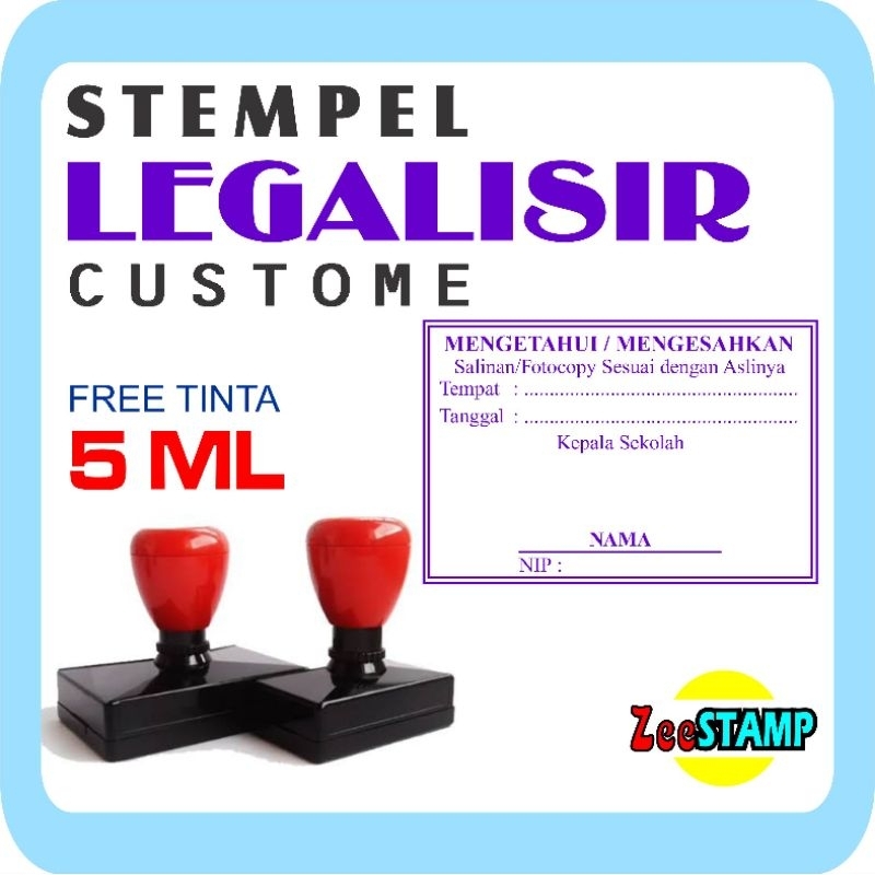 

STEMPEL LEGALISIR CUSTOME FREE TINTA 5 ML