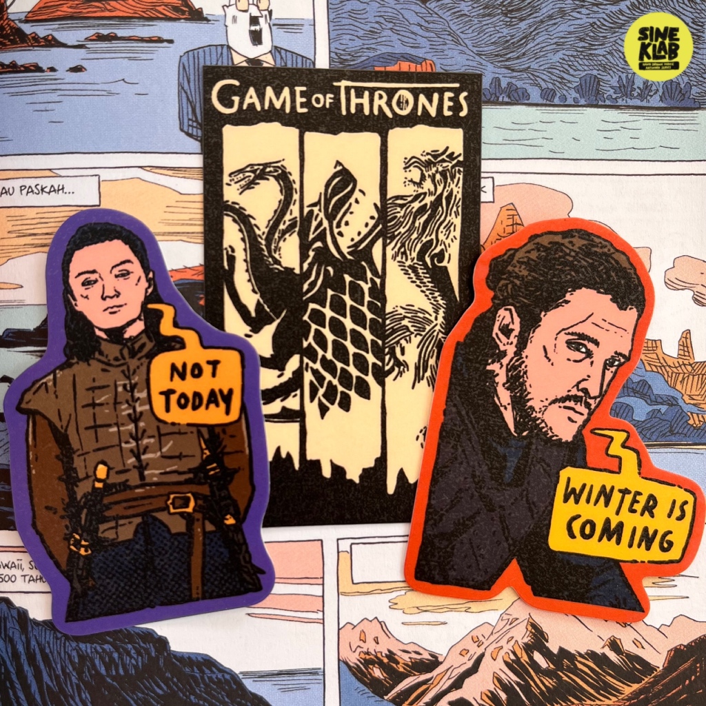 

sineklab - Sticker GAME OF THRONES - Edisi Sticker Film / Movie / Cinema / Series / Sticker Laptop
