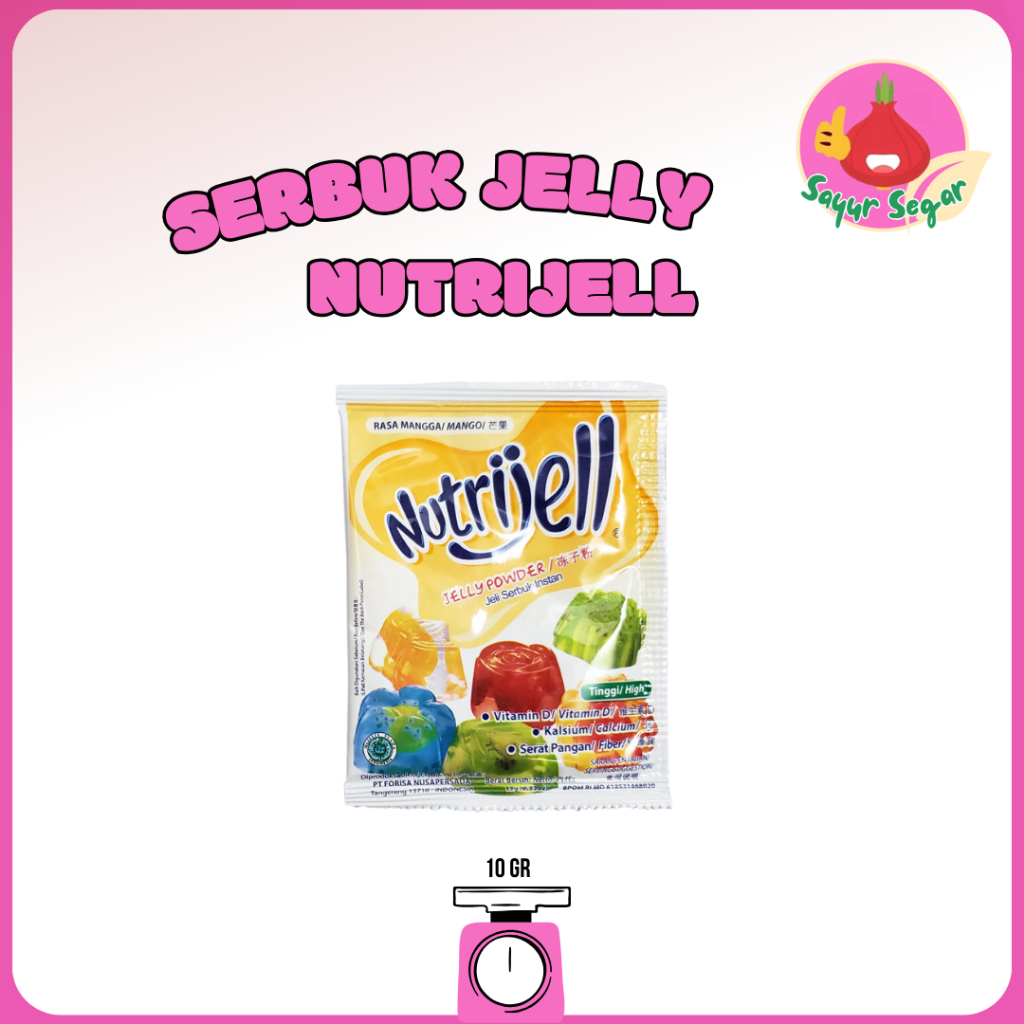 

Sayur Segar - Serbuk Jelly Nutrijell Mangga 10 gr / Jelly Powder