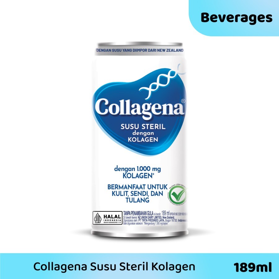 

COLLAGENA Susu Steril Kolagen | 189ml | Bermanfaat Untuk KULIT, SENDI dan TULANG Bandung