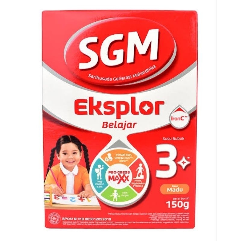 

SGM Eksplor 3+ IronC Susu Bubuk Pertumbuhan Anak Madu 150g