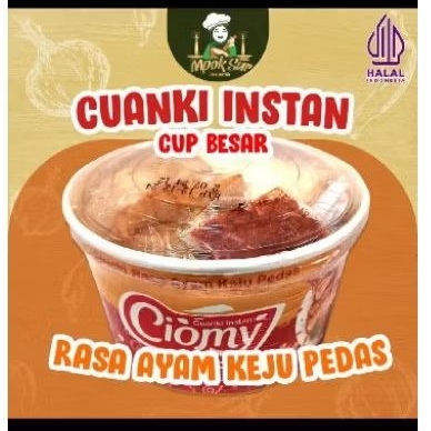 

Cuanki Instan Ciomy 66gram Ayam Pedas Cup Besar