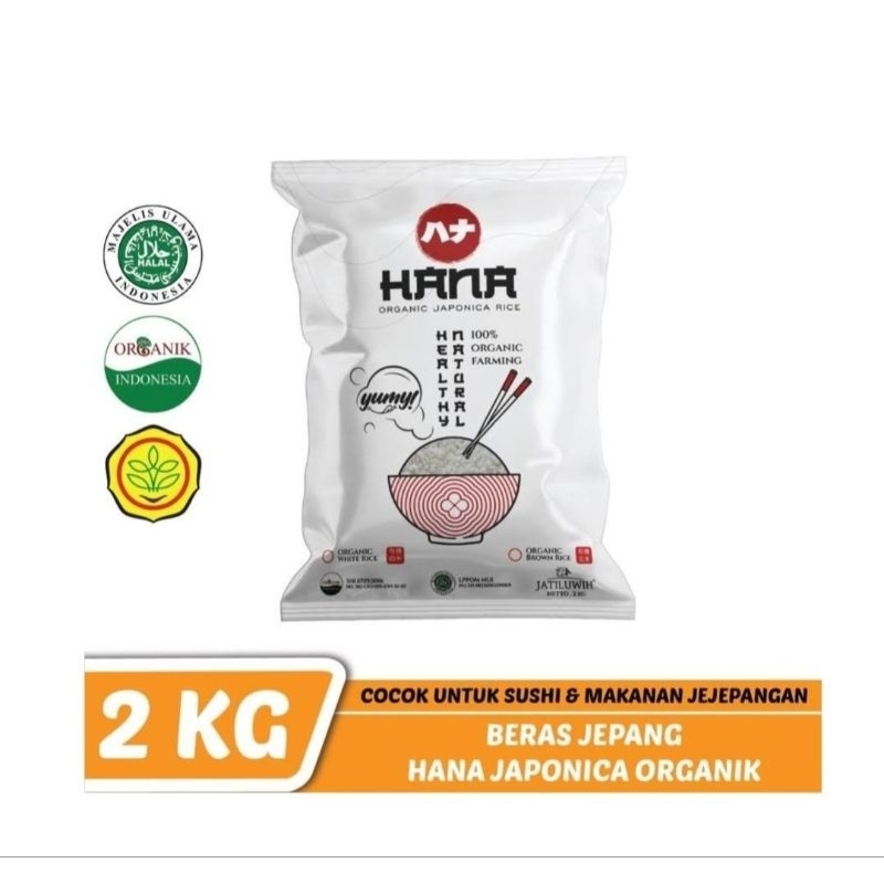 

Beras Jepang Hana Organik 2 kg