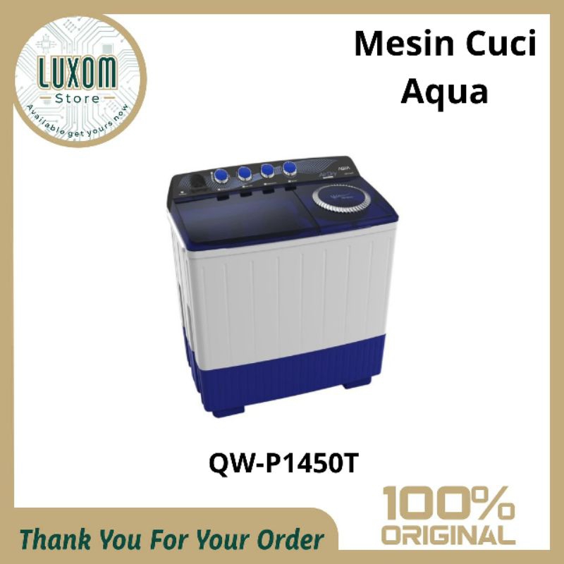 Mesin Cuci Aqua QW-P1450T (14kg) /mesin cuci Aqua / 2 tabung/Aqua