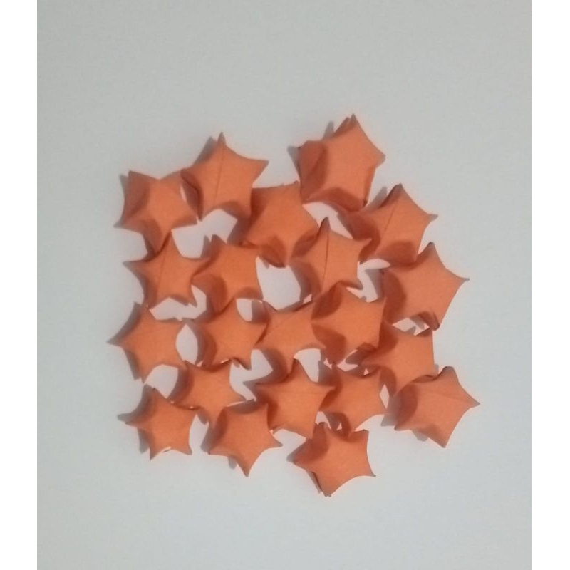 origami bintang orange 50pcs *uget_uget.id