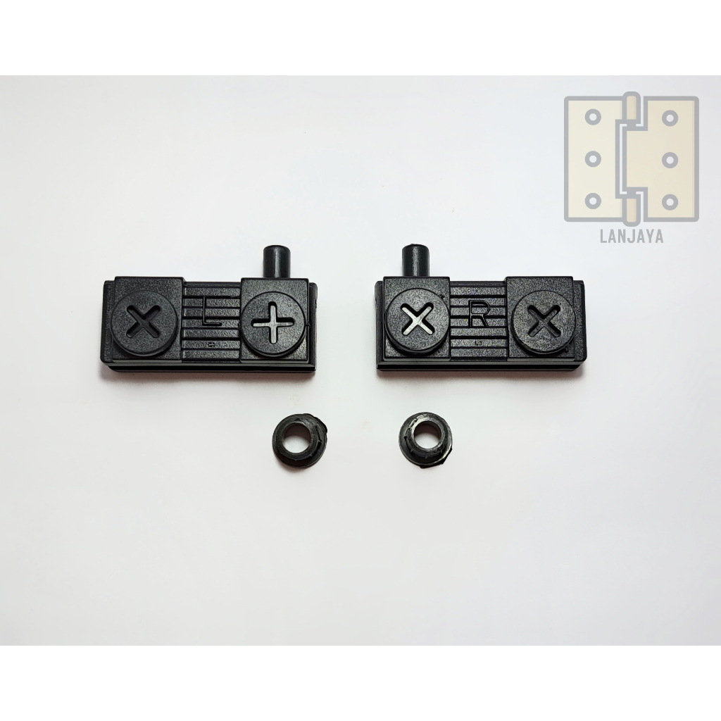 Engsel kaca jepit plastik/ engsel kaca pivotT 86 plastik