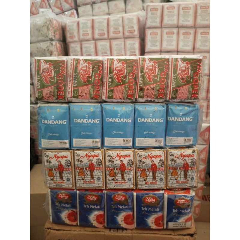 

teh Racikan solo viral, gopek, dandang biru, nyapu,2tang premium (isi 40pcs)