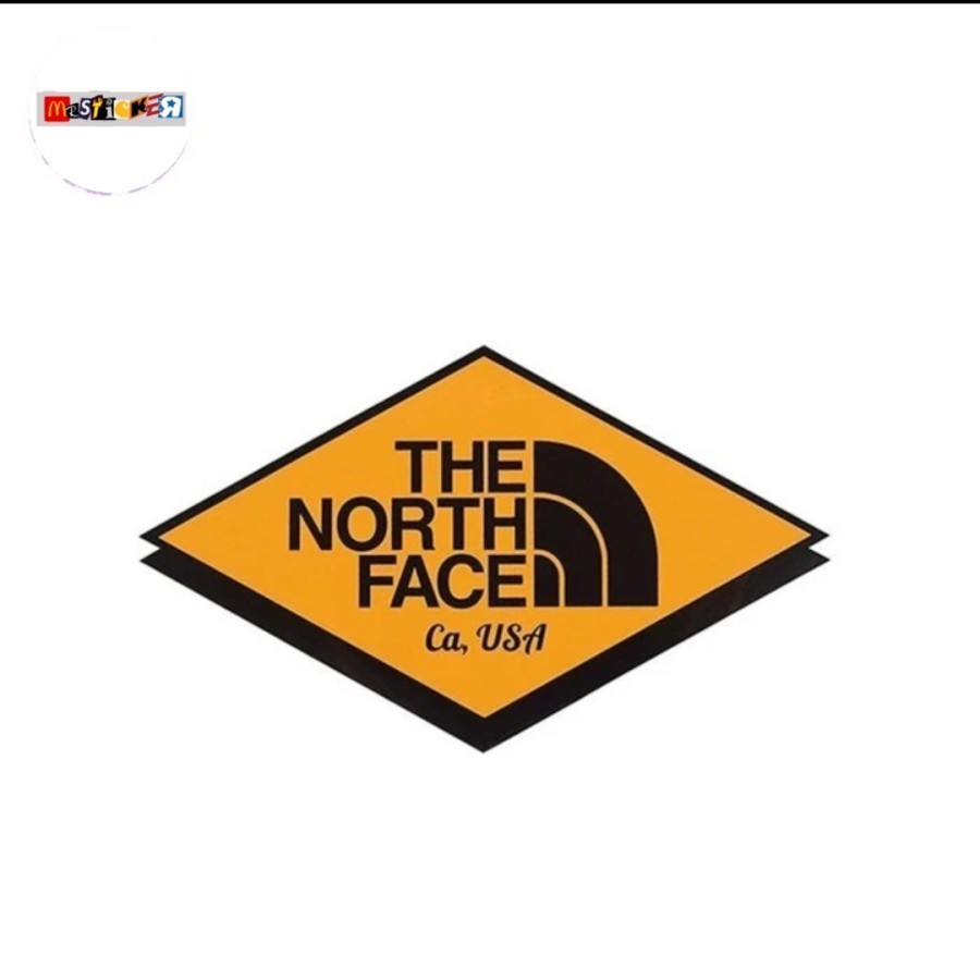

sticker The North Face caution logo stiker outdoor TNF
