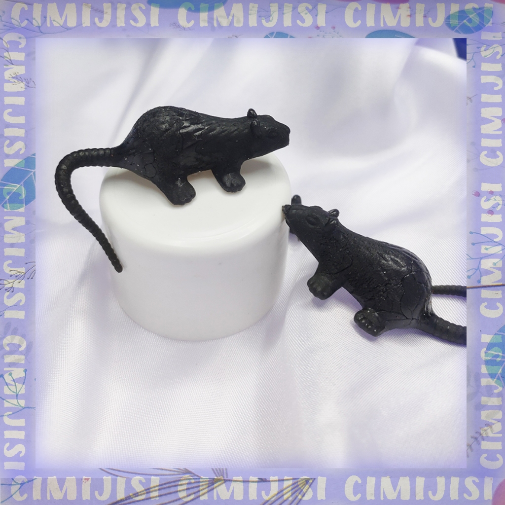 Tikus Karet hitam, mainan tricky, bohongan