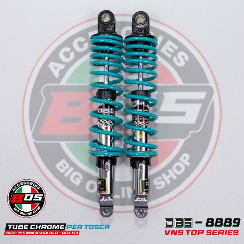 Shock DBS 8889 VNS TOP SERIES UK -345mm NMAX OLD PCX 150 SHOCK BELAKANG DOUBLE SHOCK NON TABUNG PROM