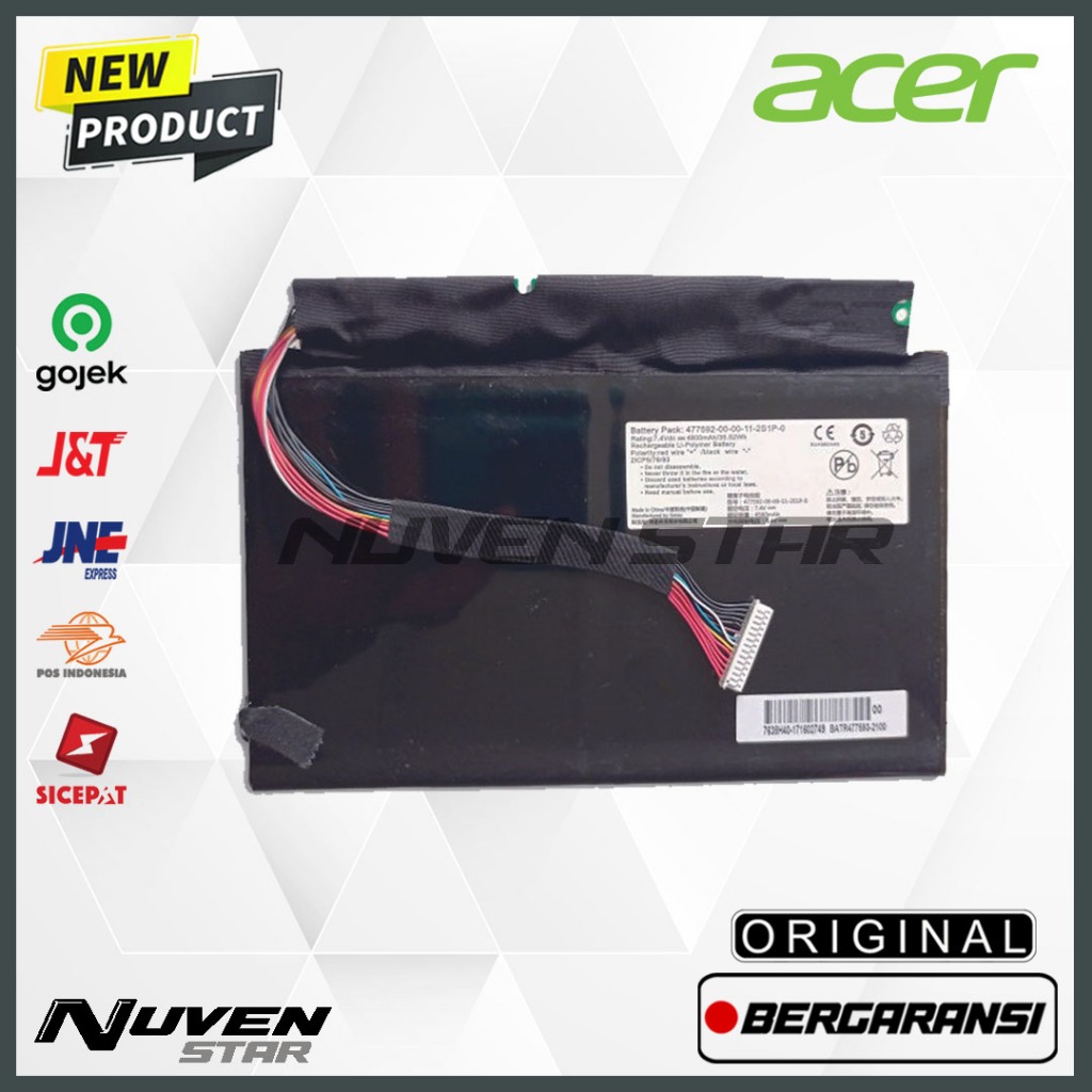 Original Baterai Laptop ACER Aspire One 14 L1410