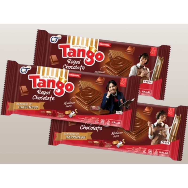 

Wafer tanggo 35 gr| Isi 10 pcs + Bonus 1pcs |Chocolate|Vanila|Strawberry