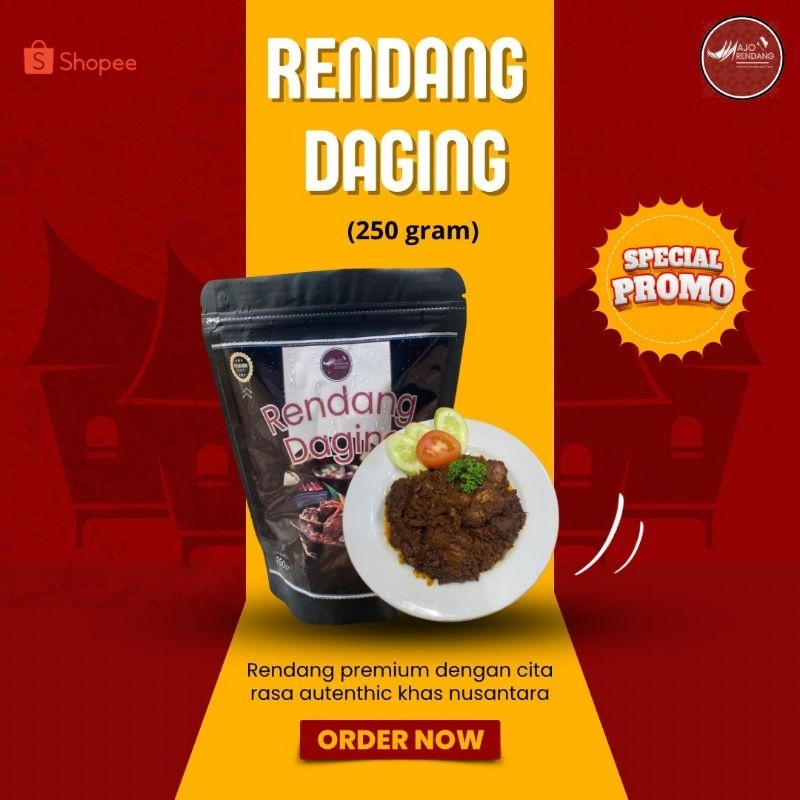 

RENDANG PALING ENAK 250GRAM Daging Sapi