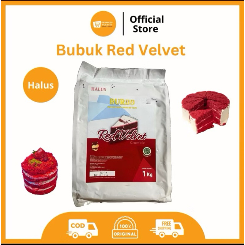 

Bureo Bubuk Red Velvet Crumble Halus Eceran