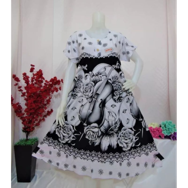 DASTER PAYUNG ORIGINAL KENCANA UNGGU BAHAN KATUN motif random BIS COD