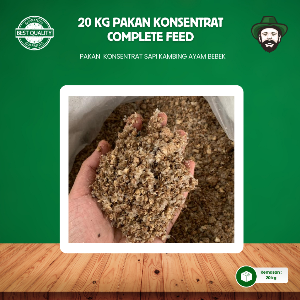 [20 Kg] Pakan Konsentrat Sapi Kambing Domba Fermentasi Karungan