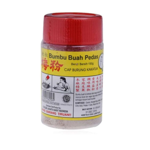

garam buah kakatua pedas 150