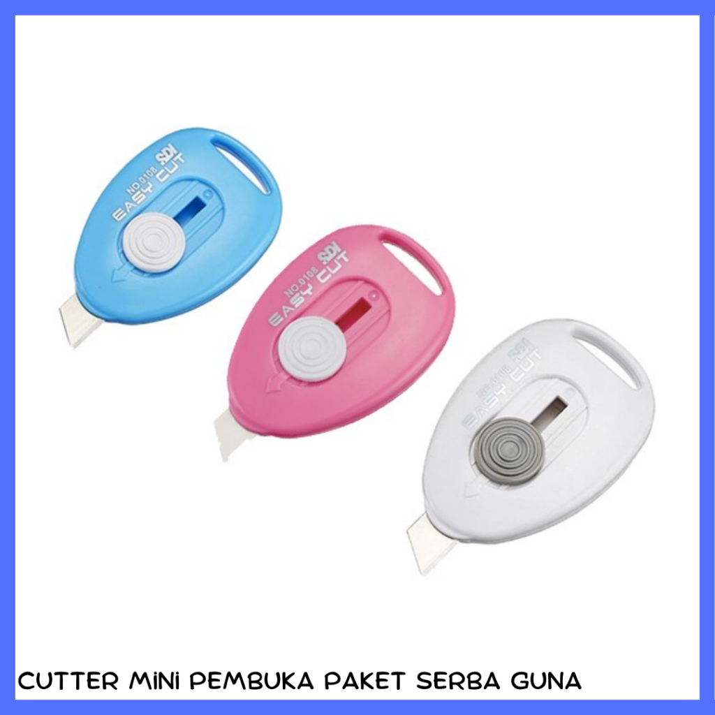 

Pisau kater mini SDI 0108D Mini Pocket Cutter Knife pembuka box opener