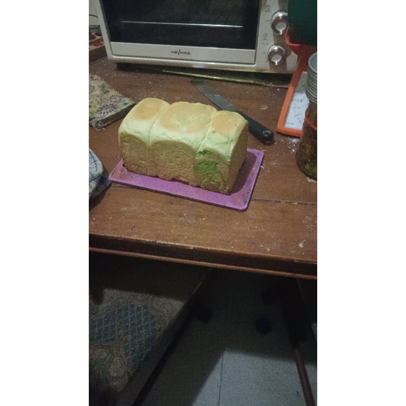 

roti tawar pandan enak