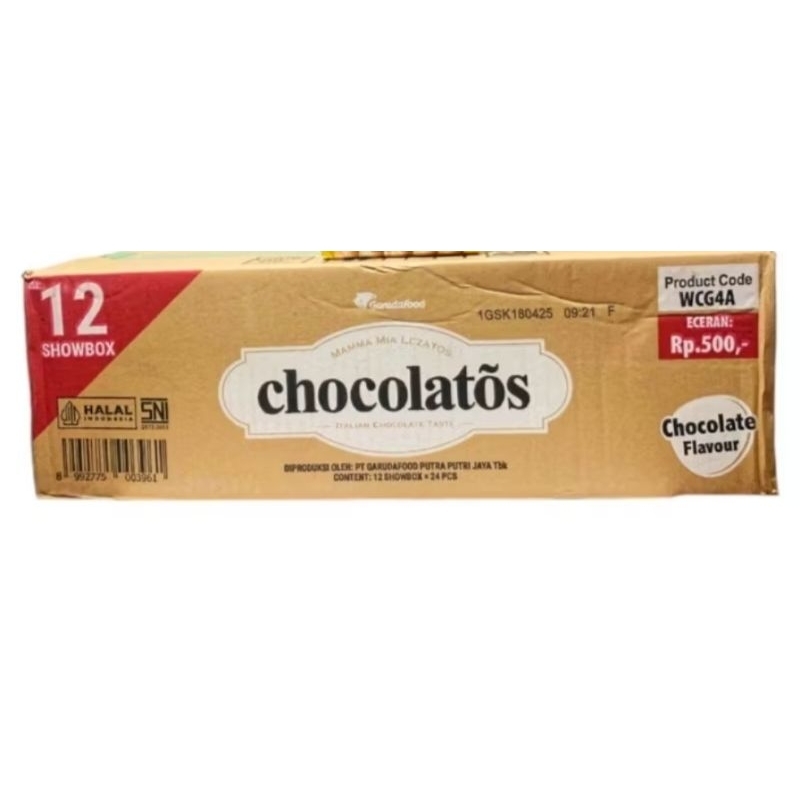 

Chocolatos 500an 1 Dus isi 12 Box @24 pcs
