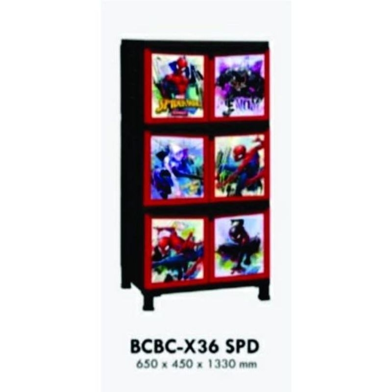 Lemari Napolly BCBC KARAKTER 3 Susun Lemari plastik kokoh