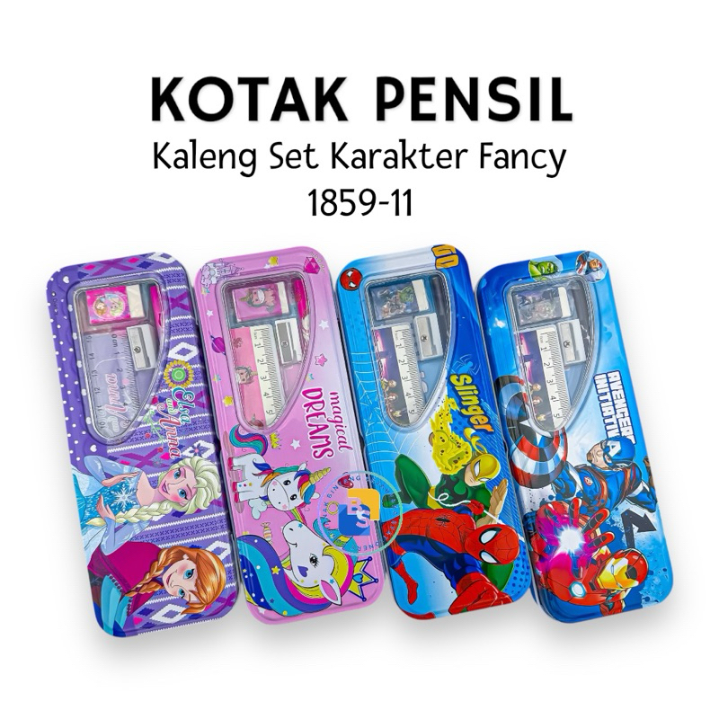 

Kotak Pensil Kaleng Set Karakter Fancy 1859-11 / Tempat Pensil Kaleng Fancy - 1 Pcs