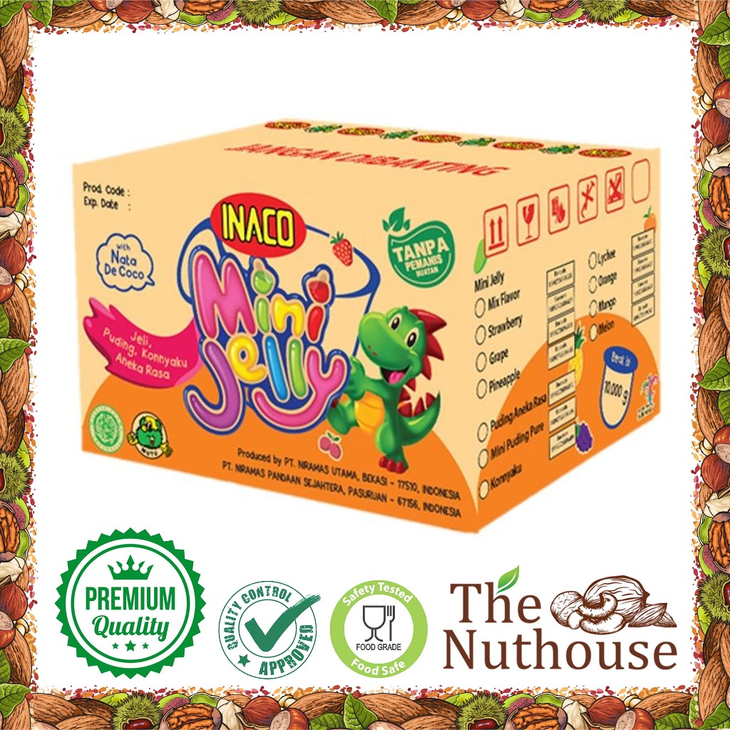 

Inaco Mini Jelly Mix Fruit 1 dus / 10kg [HALAL]