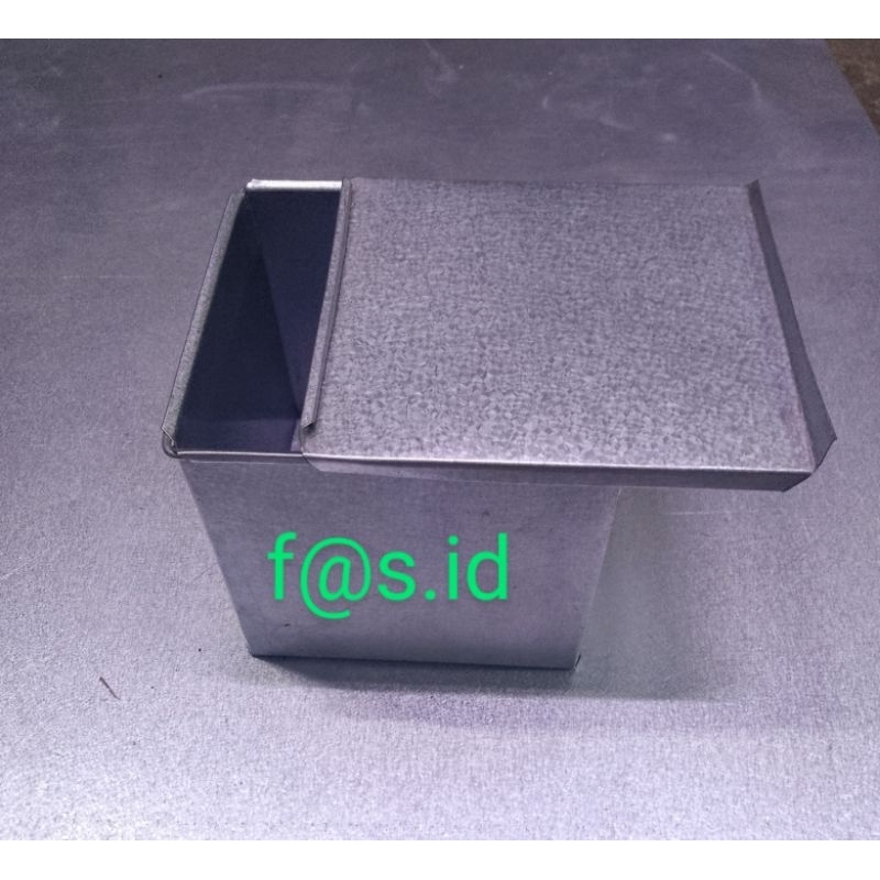 Loyang Roti tawar tutup polos mini 10X10 / Loyang Roti tawar kubus / Loyang Roti tawar persegi mini 