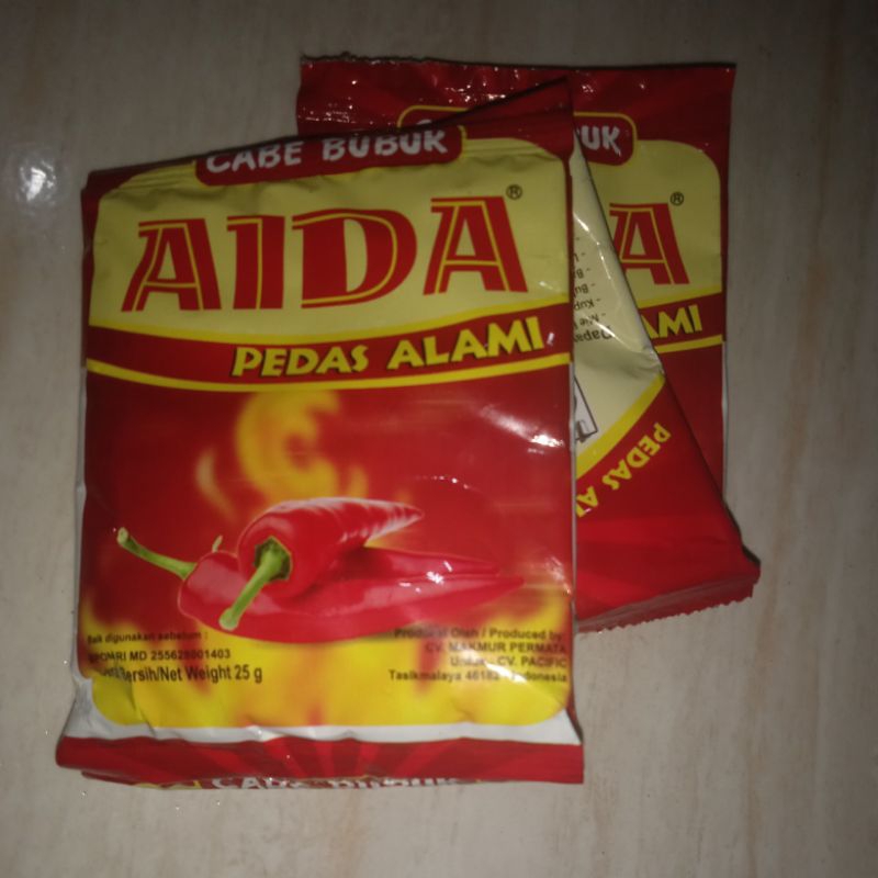 

CABE BUBUK HALUS 25gram / CABE GILING merk AIDA