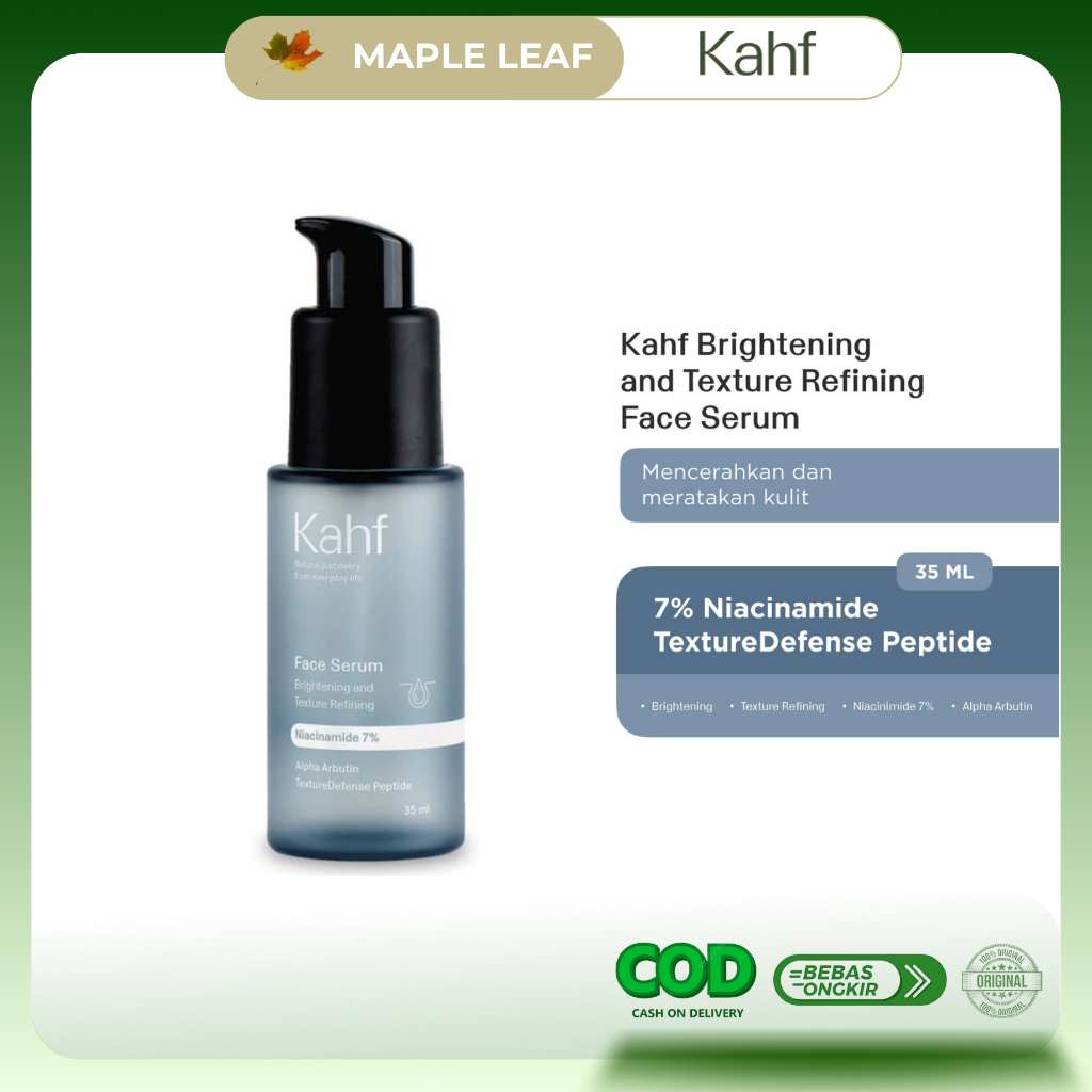 KAHF Serum Brightening & Texture Refining Face Serum Wajah Pria 35ml