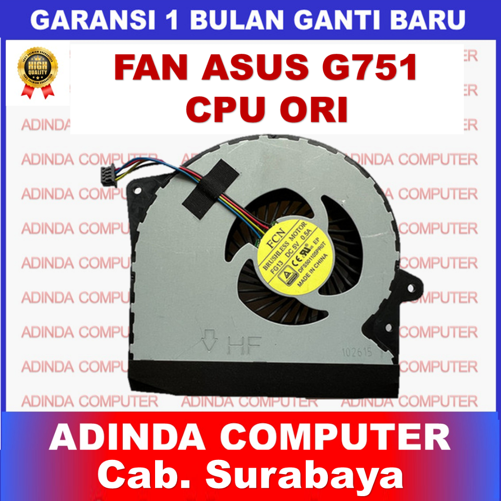 Fan Asus ROG G751 G751J G751JL G751JM G751JT G751JY G751JZ G751M CPU