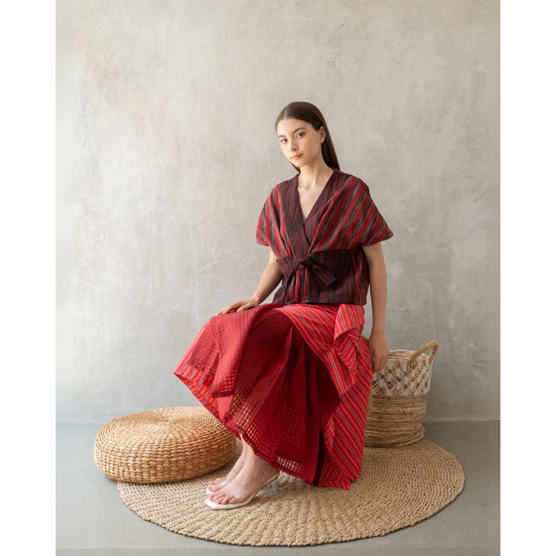 ROK MIDI WANITA ROK ETNIK - RENNA SKIRT