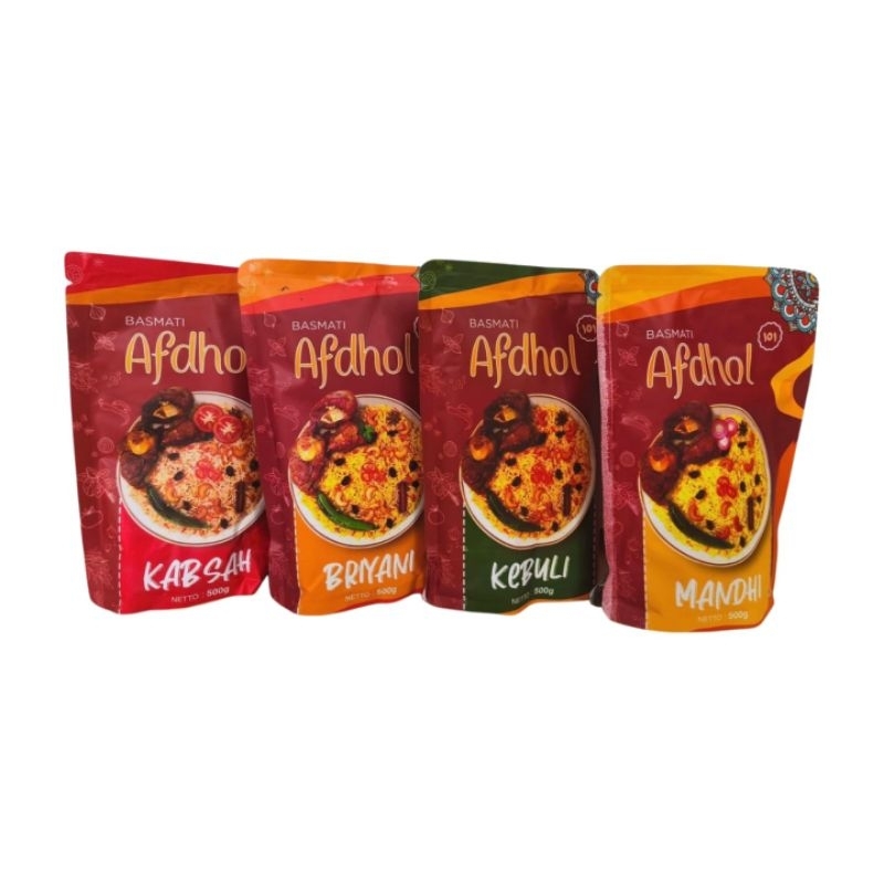 

Paket Beras basmati AFDOL 151 beras dan bumbu nasi mandhi kabsah kebuli briyani