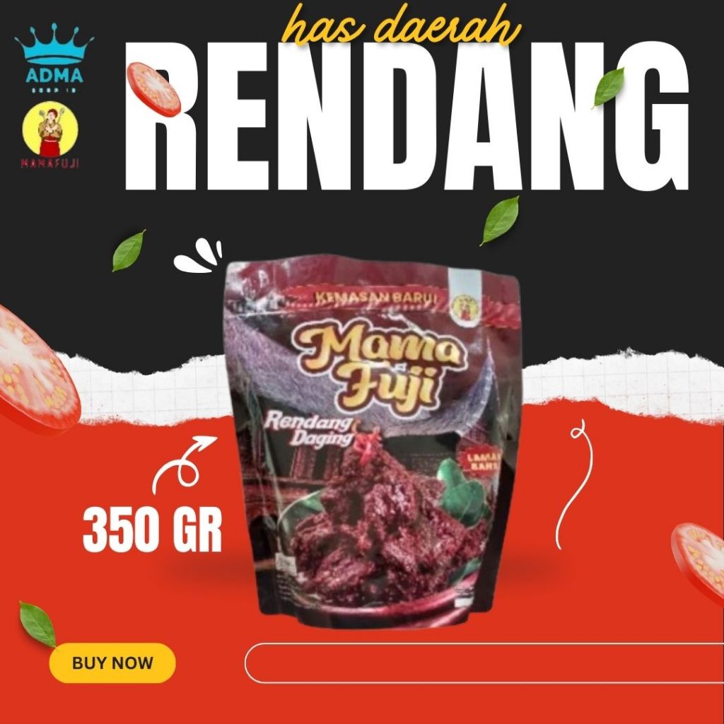

Rendang Mamafuji Padang Asli 350gr (ukuran Size) murah terbaru paling laris 2024 halal asli daging100%