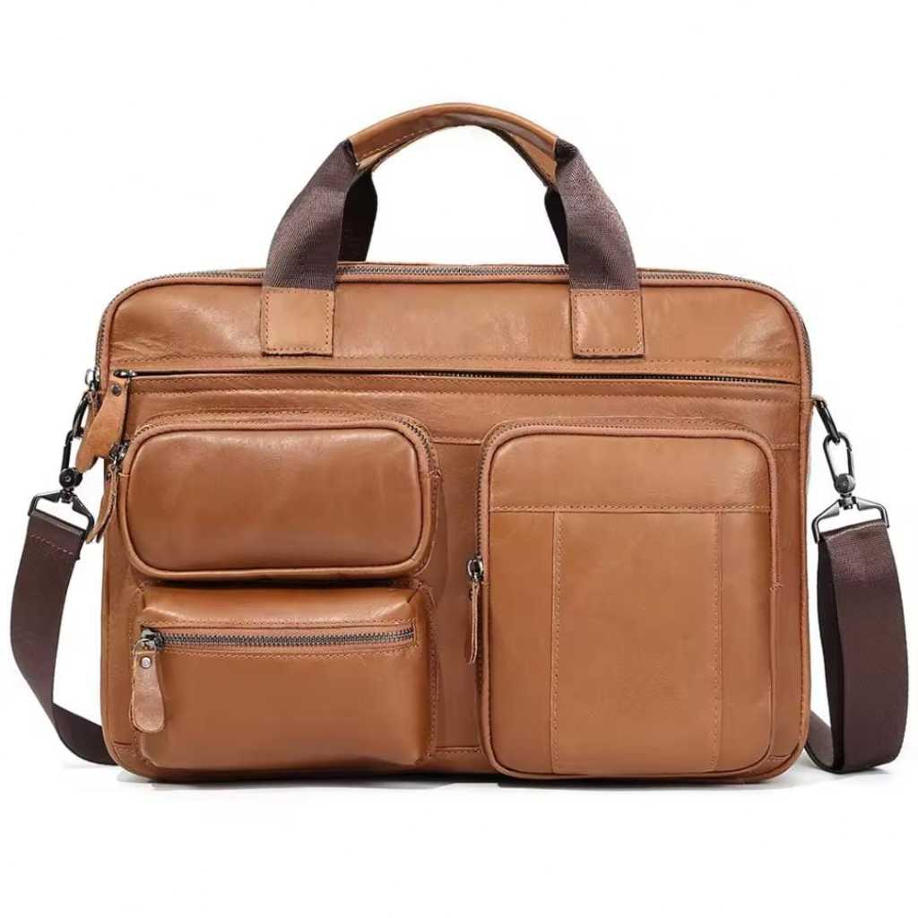 Tas Laptop Model Terbaru Kulit Asli - Tas Selempang Kantor Kerja Kulit Asli