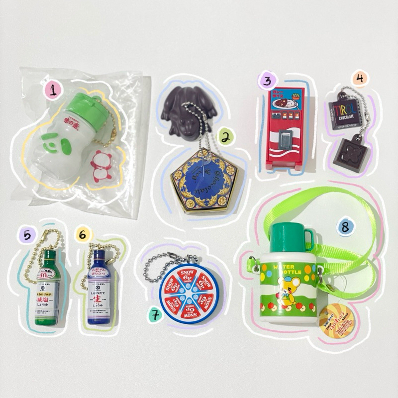 Ayakasakii Japanese Trinkets Gacha Keychain Gotochi Gachapon Harry Potter Food Machine Miniature Tir