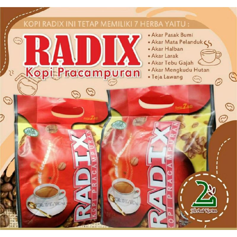 Kopi Radix malaysia isi 32 sachet